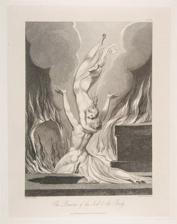 "The Reunion of the Soul and the Body" by William Blake